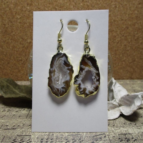 Jewelry - OCO GEODE SLICE EARRINGS (#13)